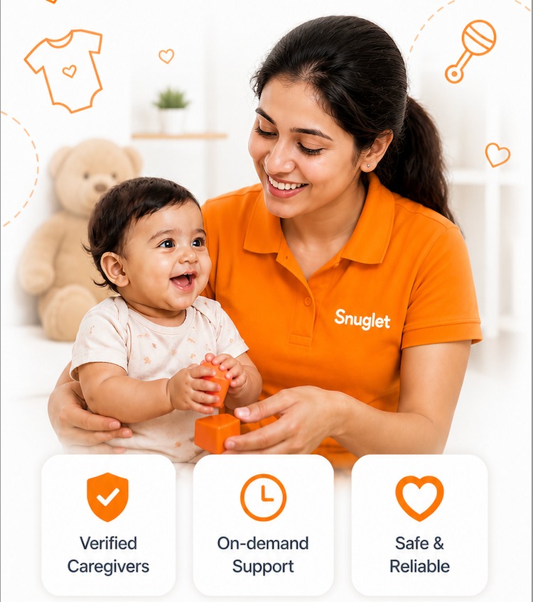 Snuglet babysitter with child