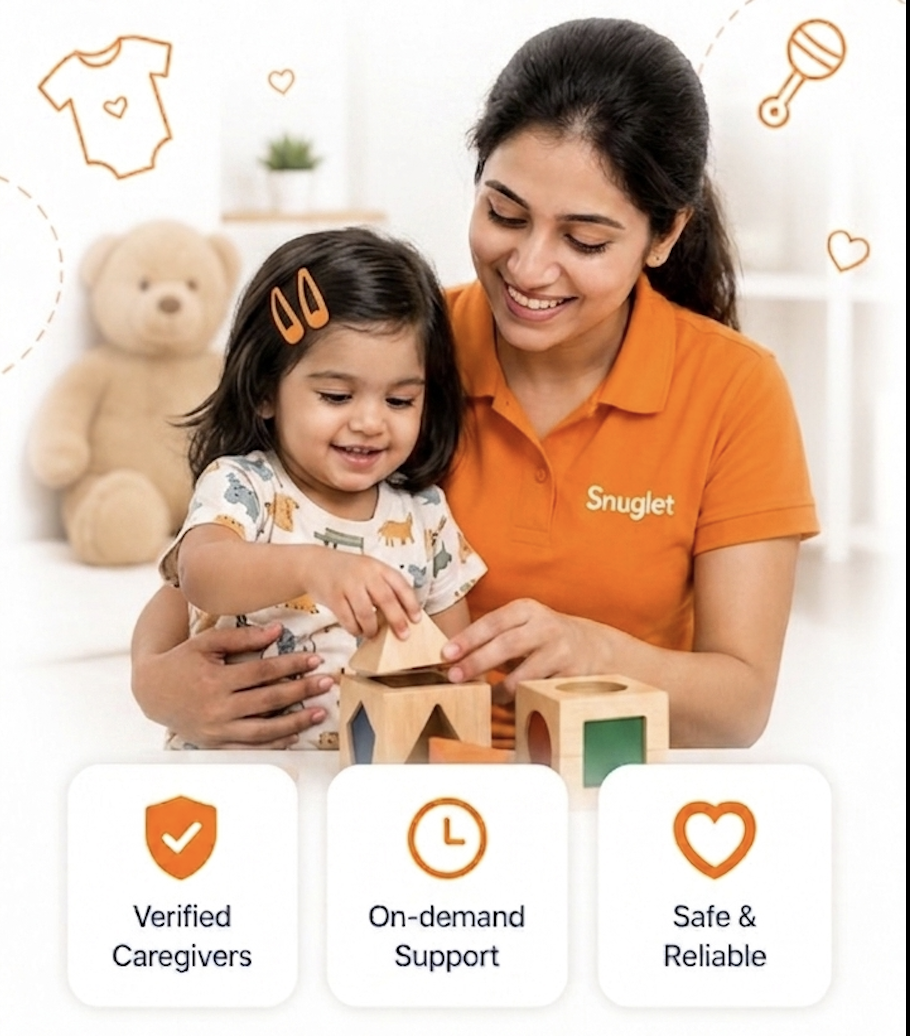 Snuglet babysitter with child